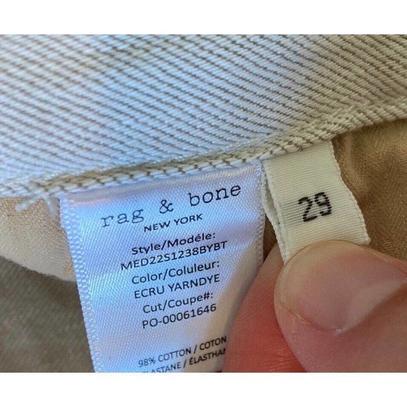NEW Rag & Bone Relaxed Crop Beck Jeans Size 29 Women's Gray - Picture 4 of 12